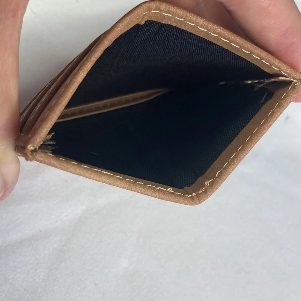 NEW State of Mind Wallet, Brown Vegan Leather